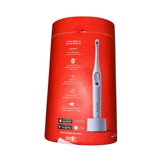 NEW hum by Colgate Smart Rechargeable Electric Toothbrush Kit Travel Case Blue - Picture 2 of 4